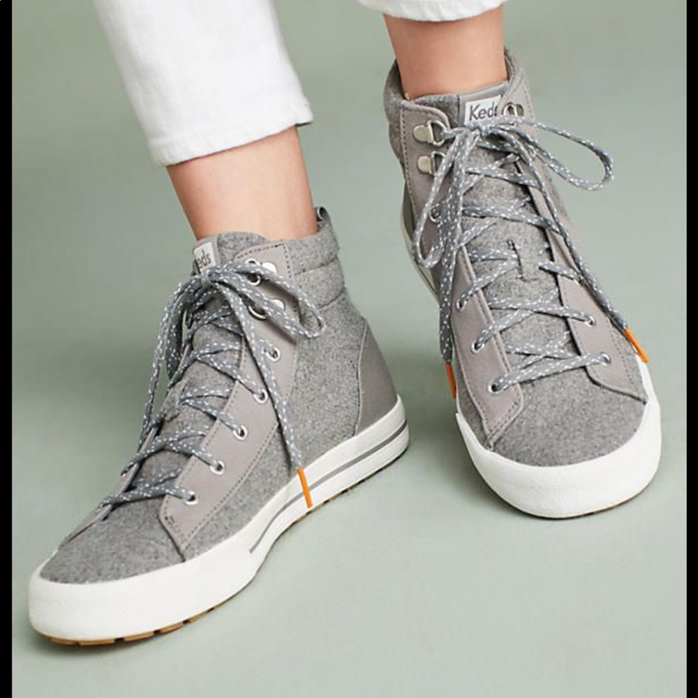 Keds high top topkicks wool grey sneakers